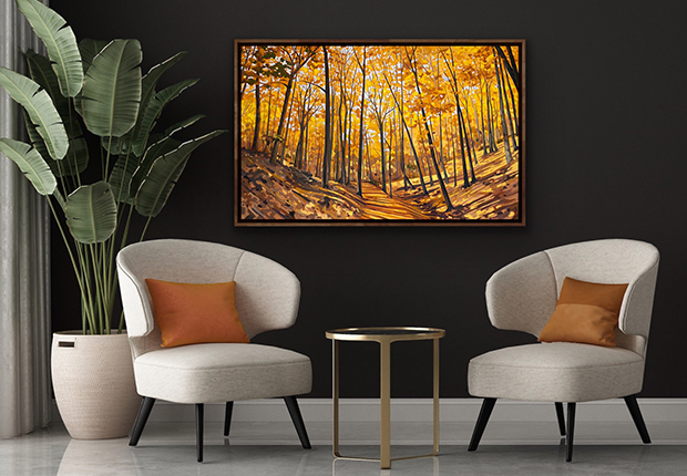 Capturing joy on canvas: Painting Dundas Valley’s Gold Forest