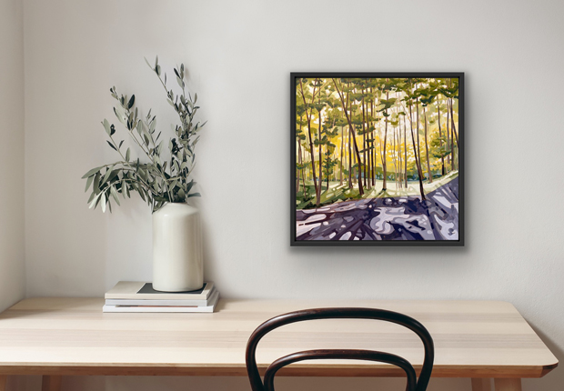 Making “New beginnings”, a Hamilton landscape painting