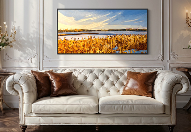 Hamilton Reeds at Dusk: Creating this Hamilton Original Painting